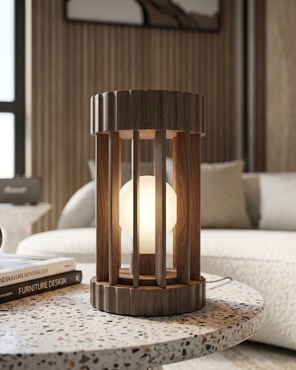 Cadence Slat Lamp by ARQUIN Studio